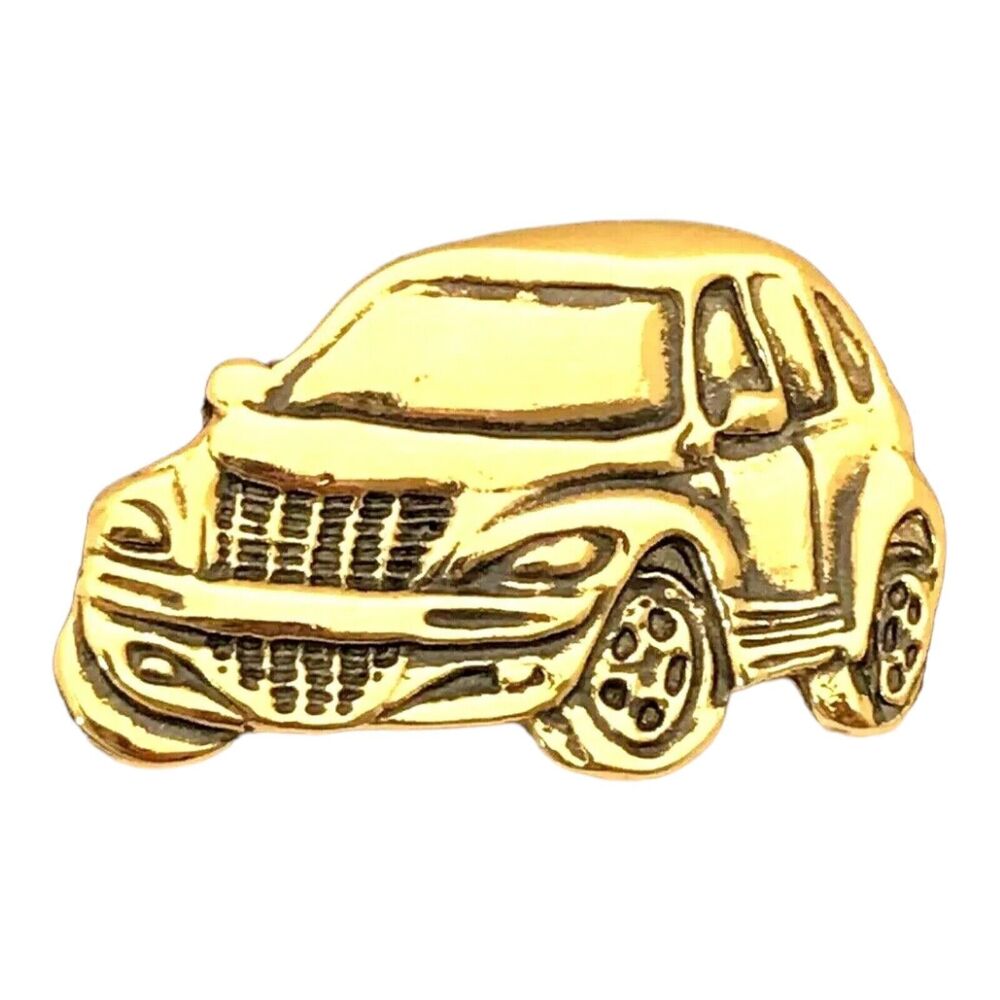 Car Tac Pin Signed Destefano 03 Car Pin Gold Tone - 6J